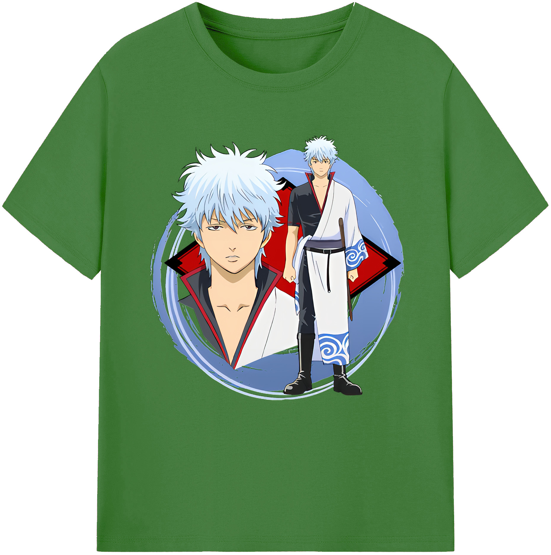 （画像用） ぎんたま 坂田銀時（さかたぎんとき） 神楽 志村新八（しむら しんぱち） GINTAMA Sakata Gintoki Kagura Shimura Shinpachi レディースカジュアルプリントTシャツ（綿100％）
